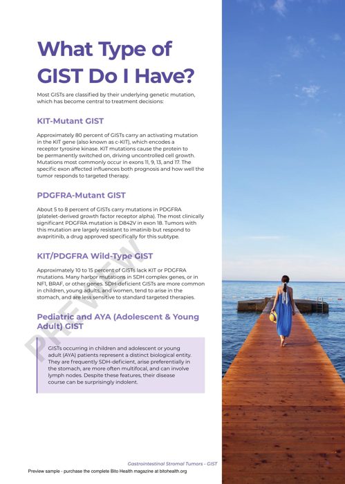 Sample page from the GIST guide